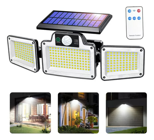 280led  Solar Lámpara De Pared Interior Exterior Sensor