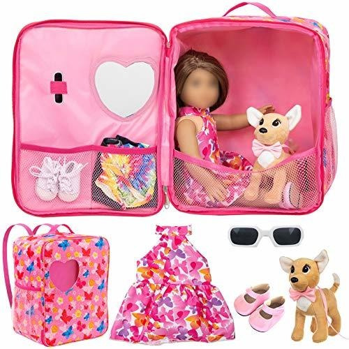 Zita Element 5 Items American 18 Inch Girl Doll Carrier Fund