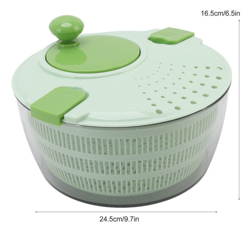 Secador De Verduras, Centrifugador De Ensaladas De 4 L,