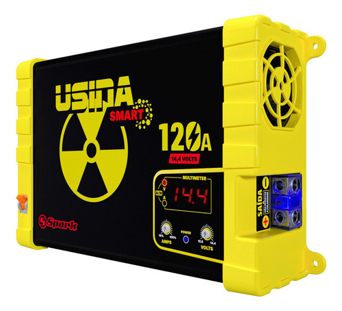 Imagem 4 de 6 de Fonte Automotiva Usina 120a C/ Voltimetro Bivolt +3 Brindes