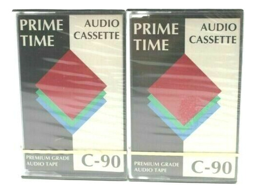 Prime Time Audio Cassette C-90 New And Sealed Lot Of 2 Ccd