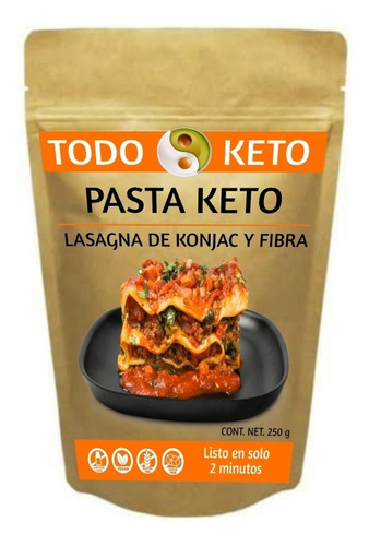 Lasagna De Konjac Con Fibra Keto Sin Gluten