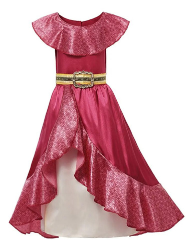 Disfraz De Cosplay Rojo De Princesa Elena Clásico Para Niñas