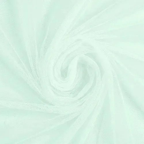 Tule Rolo 1m X 1,20 Poliéster Festa E Decoração Delfim Verde Água Liso