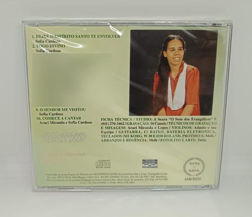 Cd Sofia Cardoso | Deixe O Espírito Santo Te Envolver