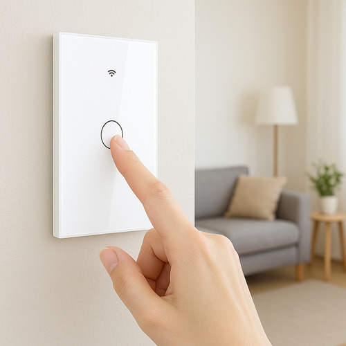 Interruptor De Parede Inteligente Wi-fi 1 Botões Smart Life