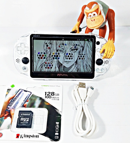 Consola Sony Psvita Slim 128gb Edición Glacier White +juegos