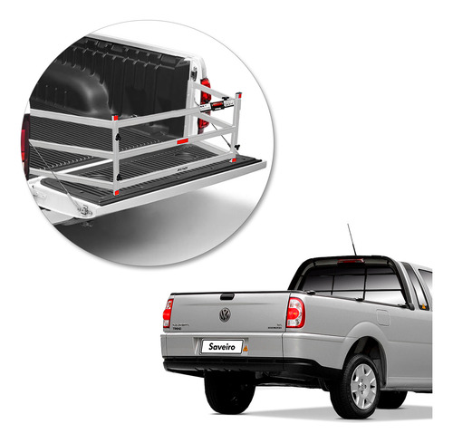 Extensor De Caçamba Saveiro G2 G3 G4 1998 A 2009 Divisor Ed