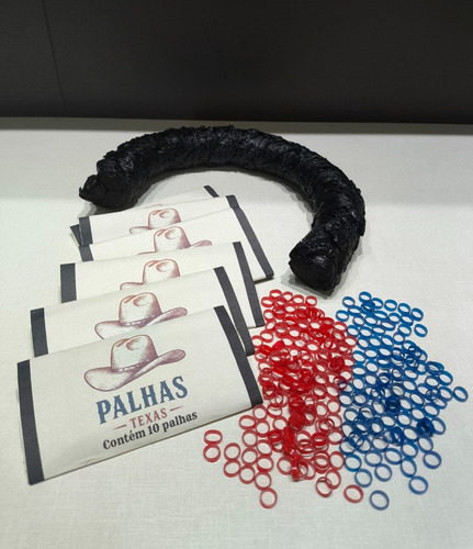 Palhas Texas 6 Pacote/250g Fumo De Corda + Brinde 200 Anilha Premium