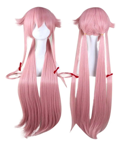 Peluca De Cosplay De Yuno Gasai De The Diary, Pelo Largo Y L