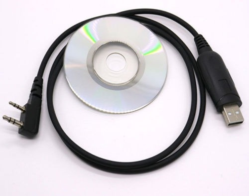 Cable De Programación Usb + Cd Para Baofeng Dos Vías De Radi