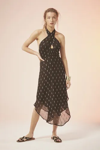 Vestido Maria Cher Largo Crocker Negro