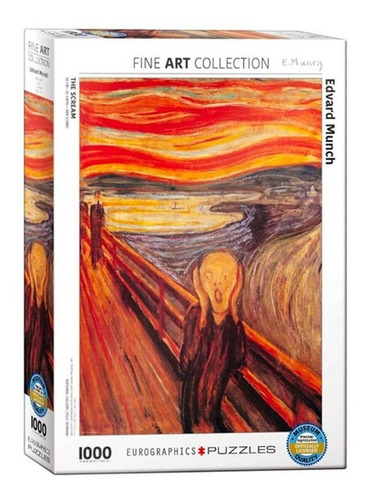 Imagen 1 de 2 de Rompecabezas - Eurographics - The Scream, 1000 Piezas
