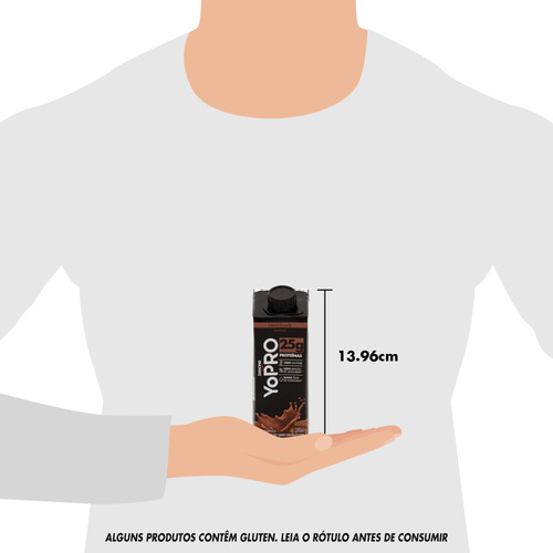Bebida láctea UHT zero lactose 25g proteínas chocolate 250ml Yopro