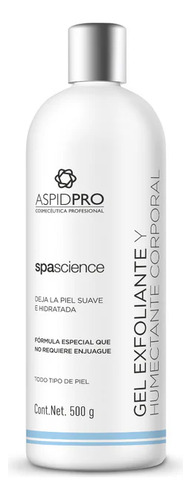Aspidpro Gel Corporal Exfoliante Humectante 500g Spascience