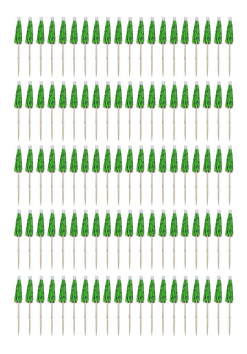 Imagen 2 de 12 de 100 Piezas De Hojas De Cóctel Selecciones Favores Palos
