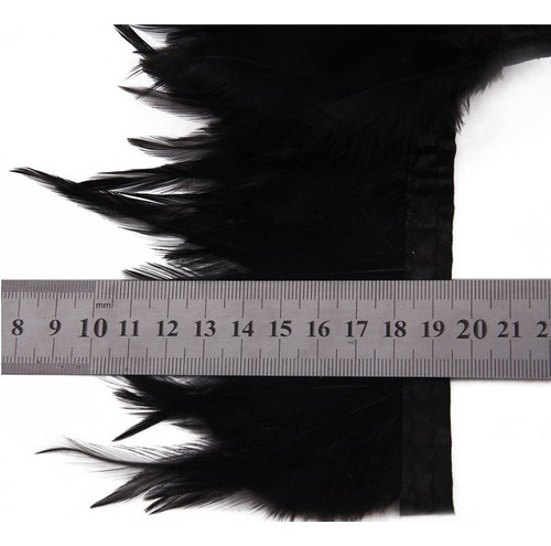 Boa Plumas Negro 10 A 12 Cm En Punta (ancho Promedio)