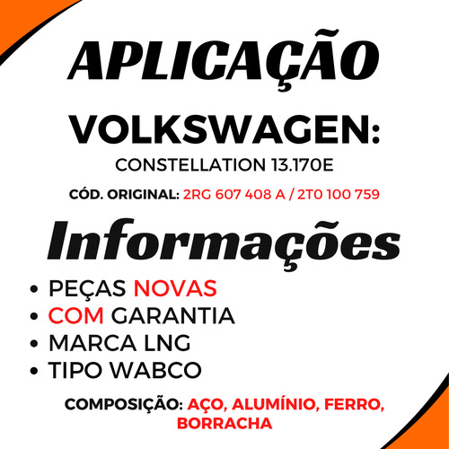 Kit Freio Vw 15.170e / Maneco Rele Compressor Freio Motor