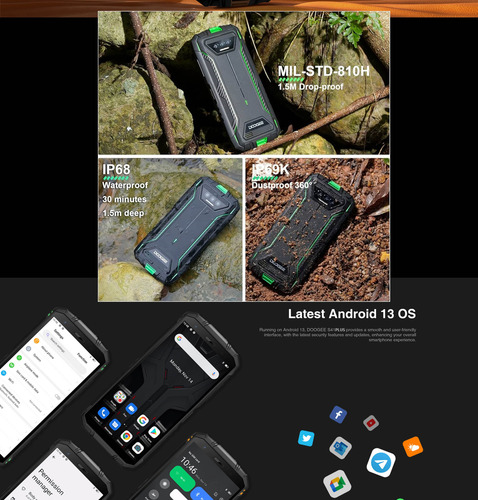 Doogee S41 Plus - Celular Resistente Dualsim Liberado