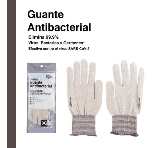 Imagen 9 de 9 de Guantes Antibacteriales Con Cobre De Corea Lavables