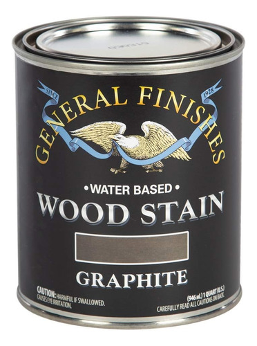 Tinte Base De Agua Madera, 1 Cuarto, Grafito