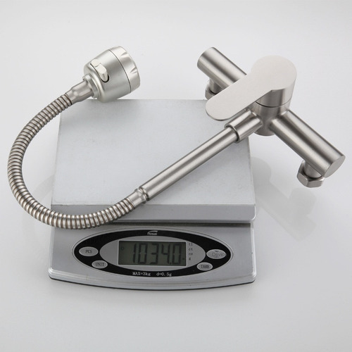 Grifo De Cocina Empotrado En Pared De Acero Inoxidable 304