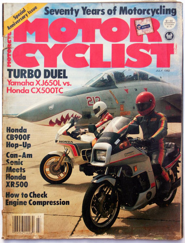 Motor Cyclist Julio 1982 Revista De Motociclismo Honda