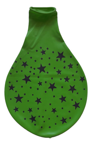 Piñata De Globo Lisa Con Estrellas Grande 36 Pulgadas Verde Manzana Estrella Piñata Grande