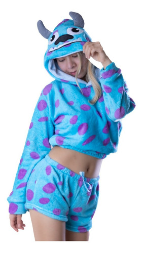 Pijama Sullivan Completa Mameluco Disfraz Adulto Cosplay