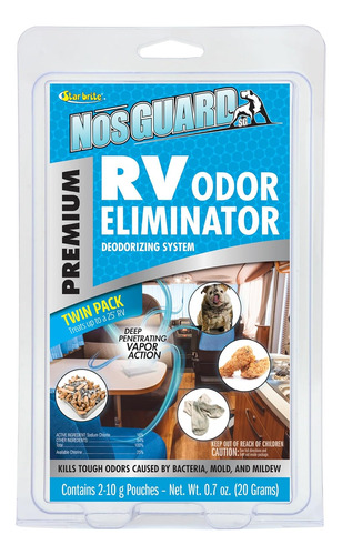 Nosguard Sg Rv Eliminador De Olores (paquete Doble) Sistema 