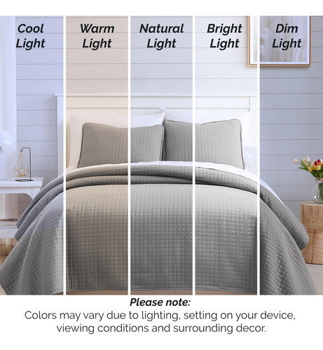 Colcha Queen Size Con Fundas De Almohada, Juego De Ropa De