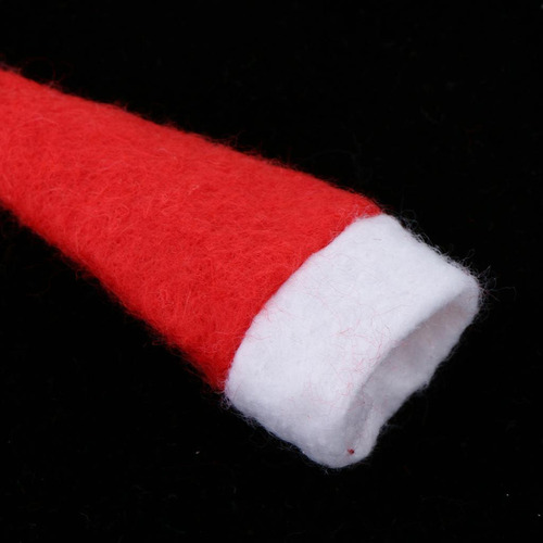 20pcs Diy Navidad Candy Santa Claus Hat Doll Crafts Decor