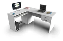 Comprar Escritorio En L Puesto De Trabajo Diseño Mesa Pc Archivo !!!