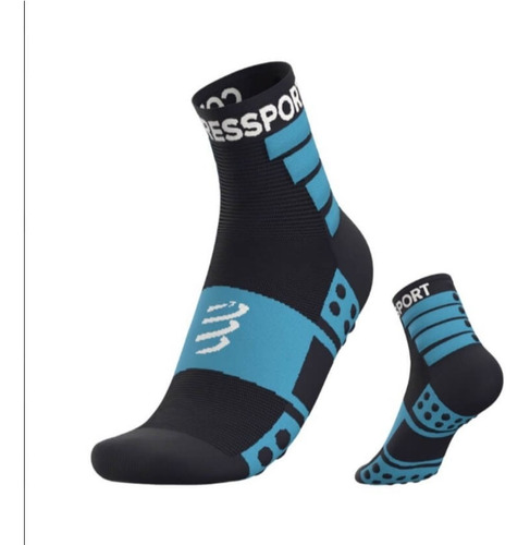 Meia  Compressport Para Treinos V3.0 Azul Pack Com 2 Pares