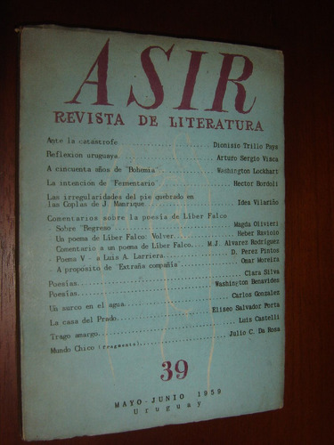 Revista De Literatura  Asir  Número 39 Año 1959