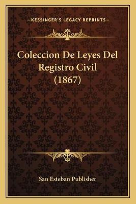 Libro Coleccion De Leyes Del Registro Civil (1867) - San ...