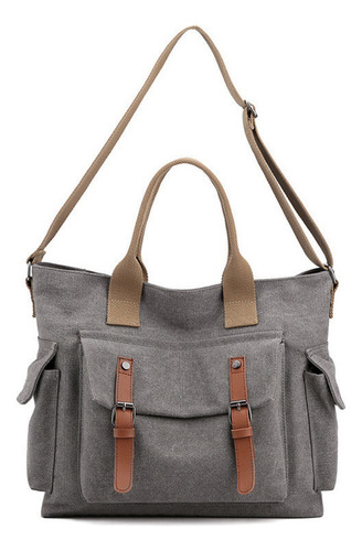 Messenger Portátil Retro Para Mujer De Gran Capacidad