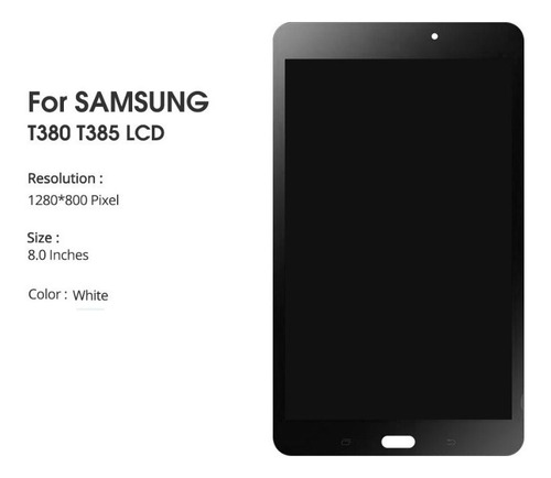 Lcd Tactil Para Samsung Galaxy Tab A Sm-t380 3g Sm-t385 Wifi