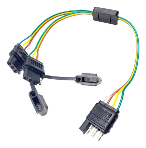 Y-splitter Adaptador De Clavija De 4 Vías Conector De