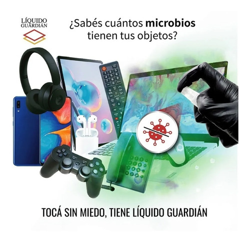 Atom-protect Tapabocas Conicet + Liquido Guardian 30 Ml