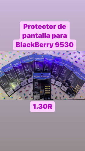 1.30 Protector De Pantalla De Blackberry 9530 Anti Reflejo