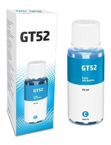 Tinta Para Impresora Hp Gt52 Color Azul Generica De Calidad