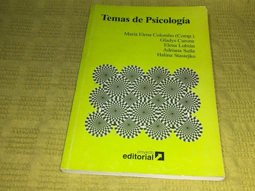 Temas De Psicología - María Elena Colombo - Proyecto