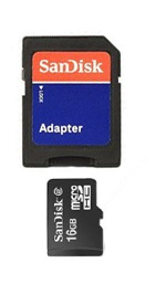 Cartão De Memória Micro Sdhc 16gb Sandisk Com Adaptador Sd