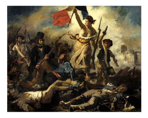 A Liberdade Guiando O Povo - Delacroix - Tela Para Quadro | Parcelamento  sem juros