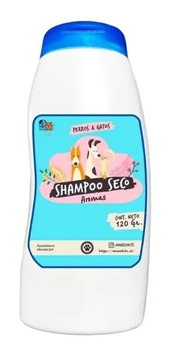 Shampoo Champú Seco Para Perros 120 Gr Aroma Coco Vainilla