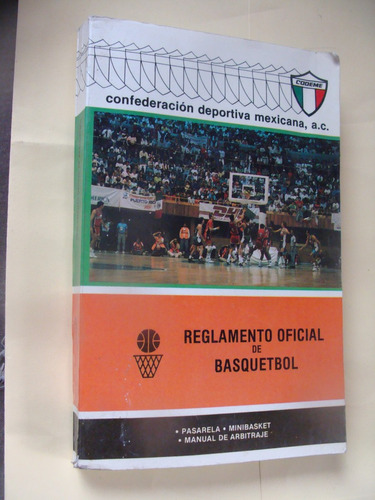 Libro Reglamento Oficial De Basquetbol  , Año 1991 ,  352 Pa