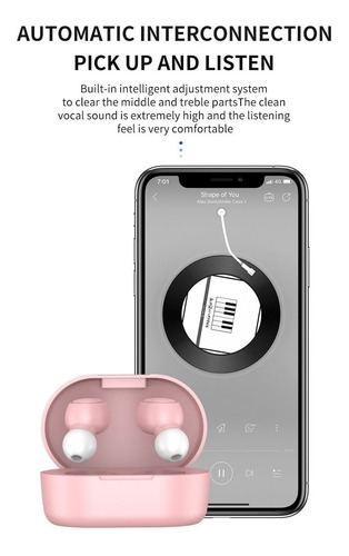 Fone De Ouvido Bluetooth Sem Fio Microfone Intra-auricular