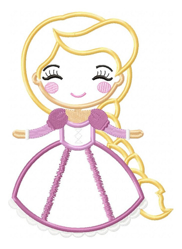 Matriz Para Bordados Maquina Infantil Princesa Rapunzel 3845