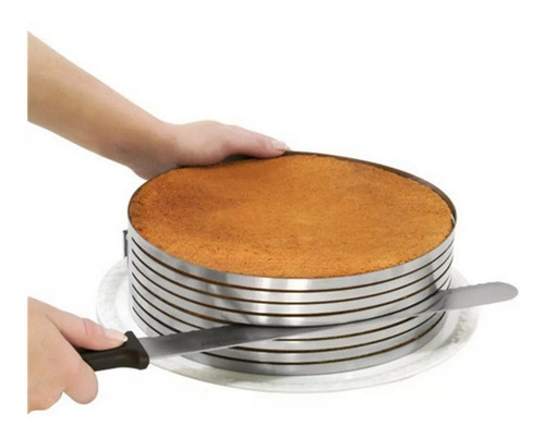 Imagem 4 de 7 de Fatiador De Bolos Em Aço Inox Expansível - Prana